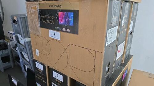 LOT OF 3 ASUS 24'' PA248QV PROART DIPLAY