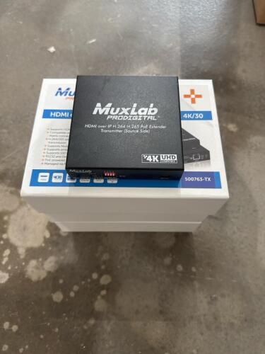 (4) MuxLab ProDigital HDMI over IP H.264/265 PoE Transmitter, 4K/30