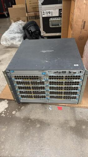 HP ProCurve 5412zl Layer 3 Switch chassis (J8698A).