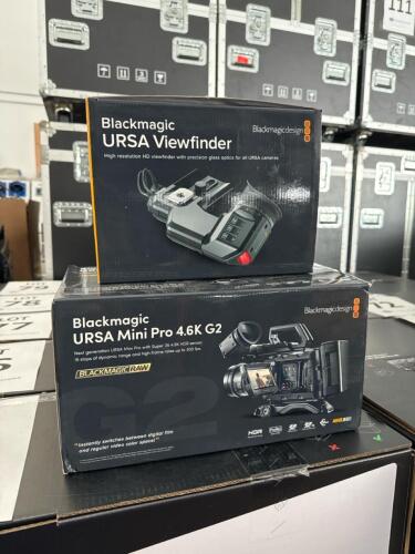 Blackmagic Design URSA Mini Pro 4.6K G2, with Blackmagic URSA Viewfinder
