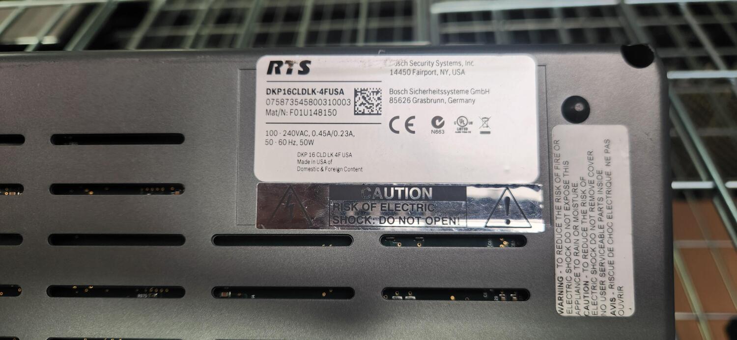RTS 16-Key Desktop Intercom