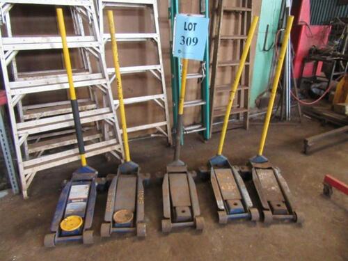 LOT (7) ASST'D FLOOR JACKS, (MAIN MECHANIC SHOP)