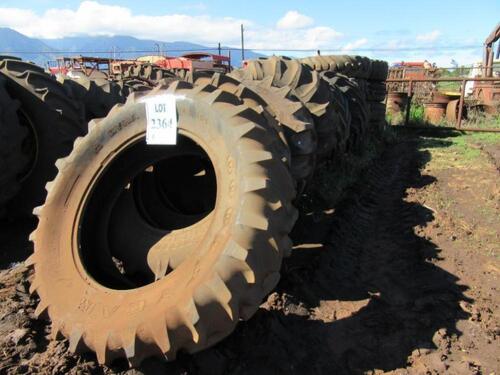 LOT (16) ASST'D NEW AND USED TIRES, 18.4-38, 18.4-34, 620/75R26, 24.5-32, 66X43.00-25, 18.00-25, (FIELD EQUIPMENT YARD)