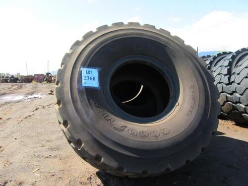 LOT (4) GOODYEAR 40.5/75R39 TIRES, (USED), (FIELD EQUIPMENT YARD)