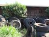 LOT OVER (100) NEW AND USED TIRES, 18.4-38, 525R1257, 19.5L-24, 425/65R22.5, 17.5L-24, 24.5-32, 12.00R24,650/75R32, (FIELD EQUIPMENT YARD) - 2