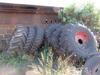 LOT OVER (100) NEW AND USED TIRES, 18.4-38, 525R1257, 19.5L-24, 425/65R22.5, 17.5L-24, 24.5-32, 12.00R24,650/75R32, (FIELD EQUIPMENT YARD) - 3