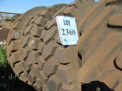 LOT (2) NEW 18.00R33 RADIAL TIRES, (FIELD EQUIPMENT YARD)