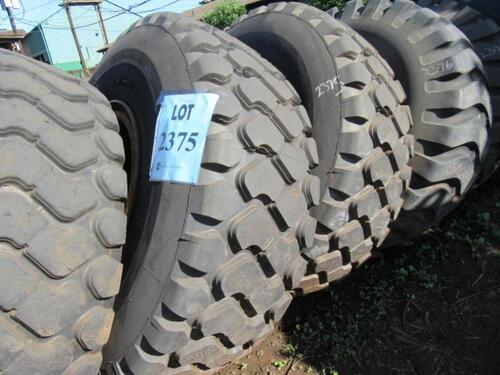 LOT (3) NEW 23.5R25 RADIAL TIRES, (FIELD EQUIPMENT YARD)