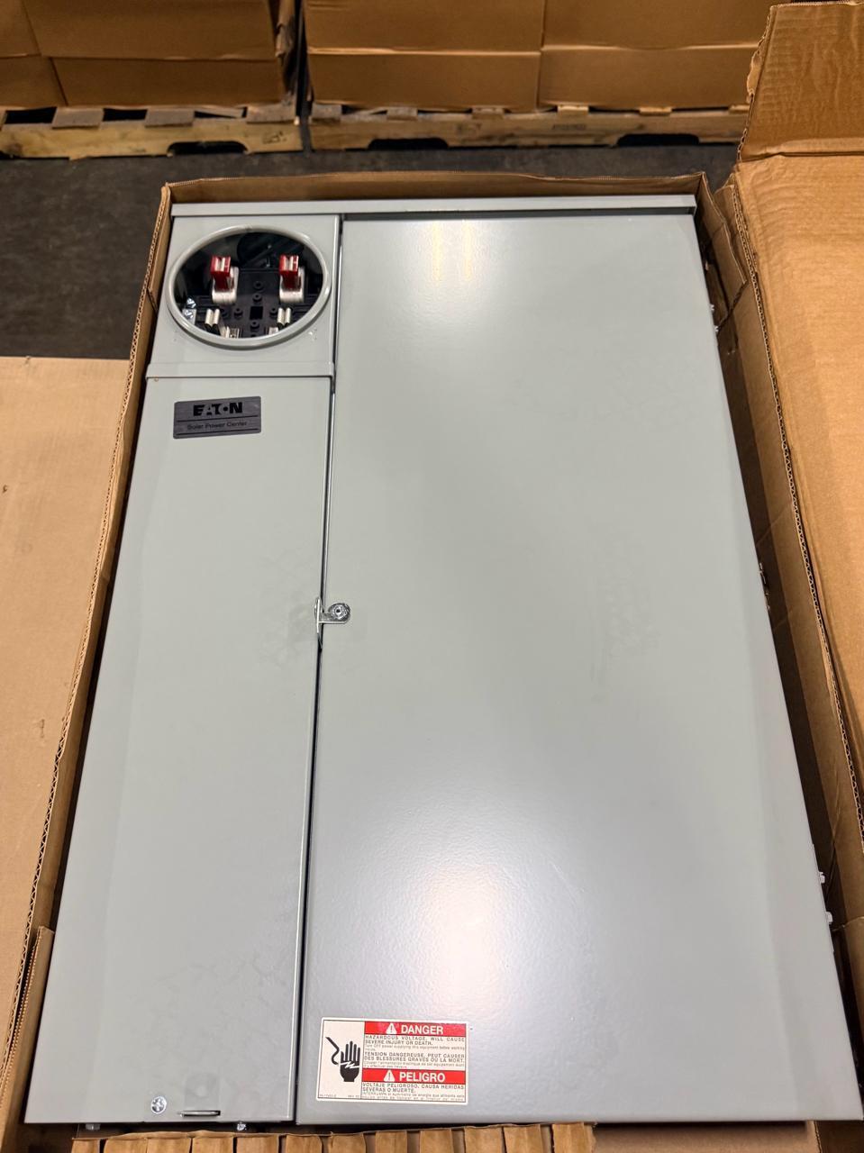 EATON SOLAR READY METER BREAKER PANEL; MODEL: MBE4040PV200BTS; 200A