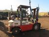 2000 NISSAN 60 PROPANE FORKLIFT, 5000 LB. CAPACITY, 3,441 HRS., PNEUMATIC TIRES, VIN/SERIAL:UGJ02A30PV, (HC&S No. 669) - 4