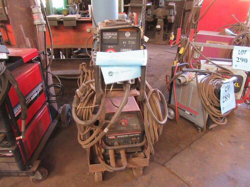 LINCOLN INVERTEC V350-PRO MULTI-PROCESS WELDER, WITH LINCOLN LN-25 PRO WIRE FEEDER, (MAIN MECHANIC SHOP)