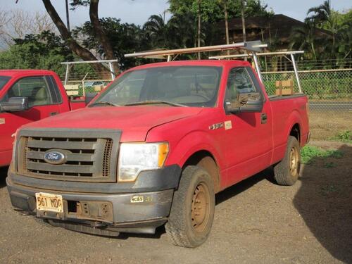 2010 FORD F150 PICKUP, 50,211 MILES, VIN:1FTMF1EW0AFD19318, LICENSE:561MDG, W/TITLE, (HC&S No.375)