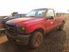 2006 FORD F250 PICKUP, WITH AIR COMPRESSOR, 173,335 MILES, VIN/SERIAL:1FTNF21596EA60946, LICENSE:312MDB, W/TITLE, (BROKEN DOOR HANDLE), (HC&S No. 377) - 2