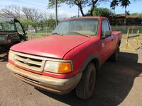 1997 FORD RANGER 4X4 PICKUP, 124,271 MILES, VIN/SERIAL:1FTCR11U0VPB03928, W/TITLE, (HC&S No. 30)