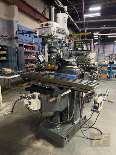 2015 Trump AONE-3VHG Vertical Milling Machine, 10" x 54" Table