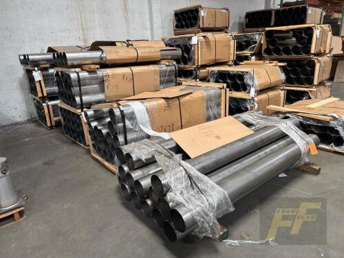 LOT OF 97 Pieces, (16) 7in x 86in, (18) 7in x 78in, (63) 8in x 78in Carbon Steel Pipes
