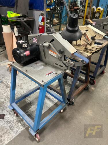 Jet J-4103 2x72 Square Wheel Belt Grinder, 1HP, 115V 1Ph, Roller Base