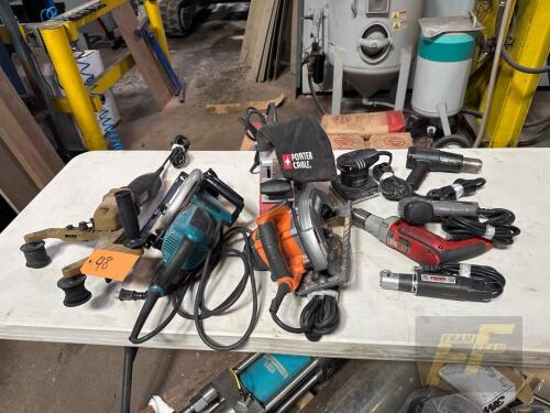 LOT OF 9 Asst'd Power Tools