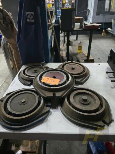 LOT OF 5 Asst'd Swivel Base For Machine Tool Vise
