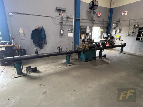 Birkestrand Supercutter 12250 Tube Cutoff Machine w/ 10' In/Out Feed