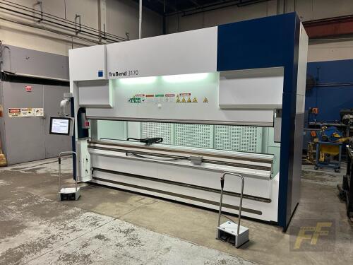 2018 Trumpf TruBend 3170 CNC Hydraulic Press Brake (1,377 Hours)