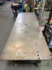 40" x 120" Welding/Layout Table, 1" Thick Top, On Casters, Threaded Holes - 2