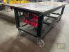 40" x 120" Welding/Layout Table, 1" Thick Top, On Casters, Threaded Holes - 3