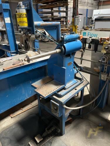 Powered Rolling Baffle Leveler, 17" Throat w/ Dies & Pneumatic Ram