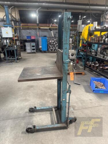 Lewis Shepard Manual Die Lift Cart