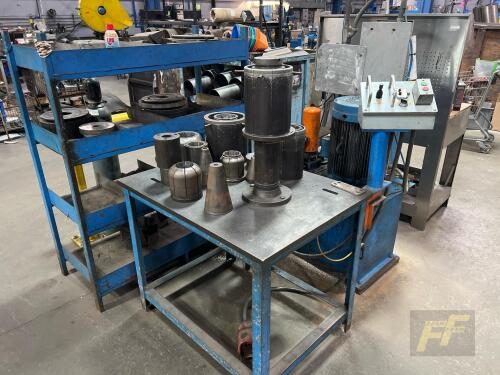 Vertical Hydraulic Tube Expander/End Former w/ Dies, 20HP Unit
