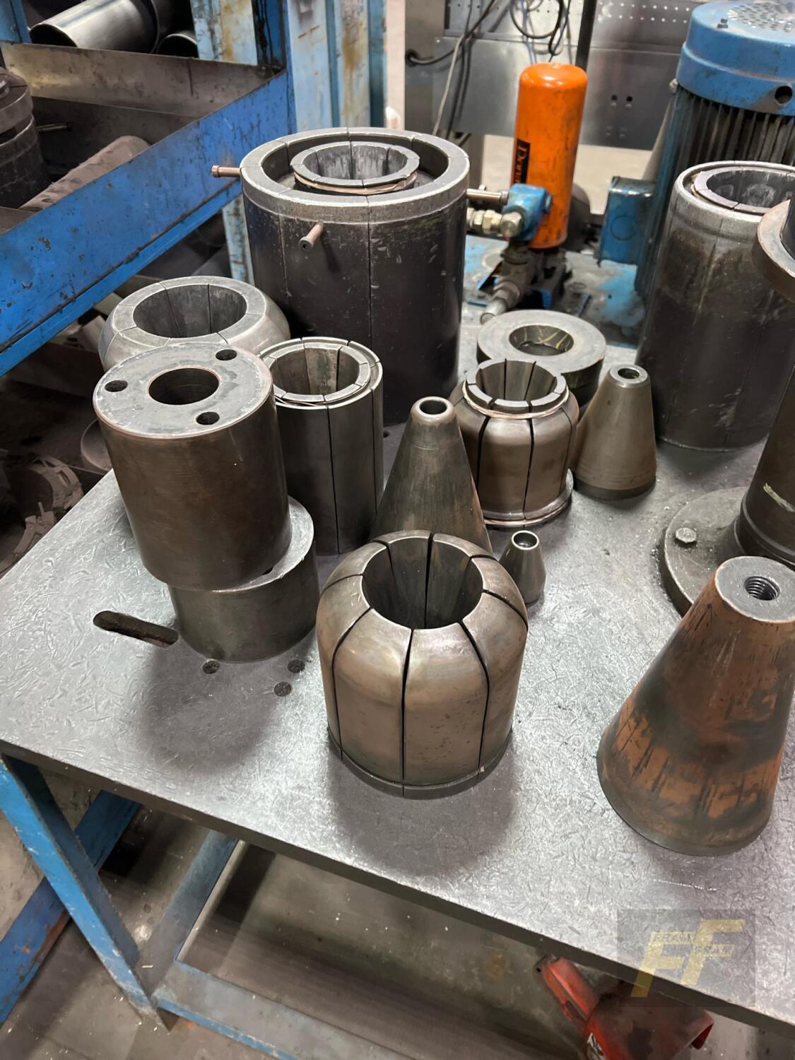 Vertical Hydraulic Tube Expander/End Former w/ Dies, 20HP Unit