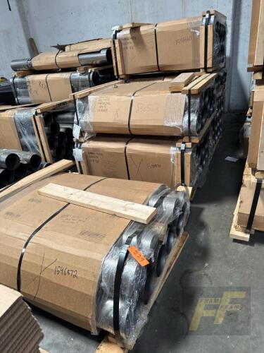 LOT OF 95 Pieces, (28) 8in x 46in, (58) 8in x 52in, (9) 8in x 56in Carbon Steel Pipes