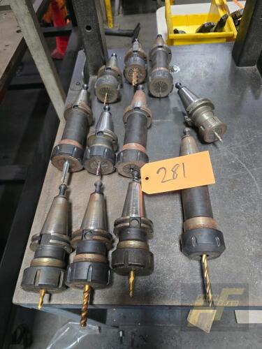 Lot of 11 Asst'd Cat 40 Tooling