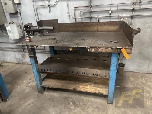 60" x 32" Heavy Duty Welding/Layout Table, 1/2" Thick Top