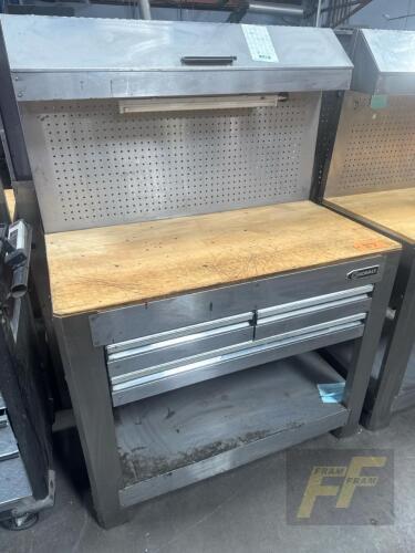 KOBALT 45in 3 Drawer Work bench Stainless