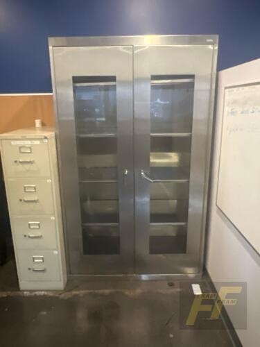 Stainless Steel Storage Cabinet, 47in x 24in x 78in