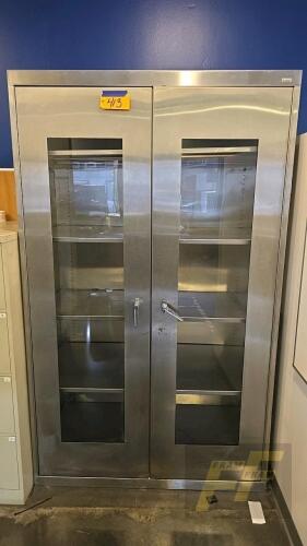 Stainless Steel Storage Cabinet, 47in x 24in x 78in