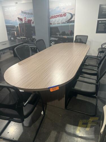 2 Conference Tables 10ft and 8ft, 7 Chairs
