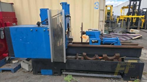 Heavy Duty Horizontal Tube End Forming Machine w/ Rotary Head, Carriage and Tooling (missing parts)