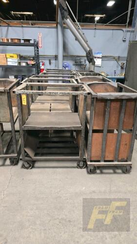 LOT OF 11 Rolling Carts
