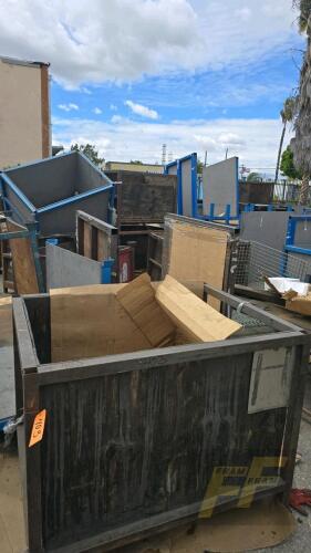 LOT OF 50 Asst'd Metal Material Bins and Racks