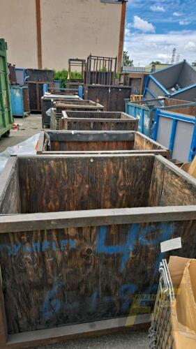 LOT OF 50 Asst'd Metal Material Bins and Racks