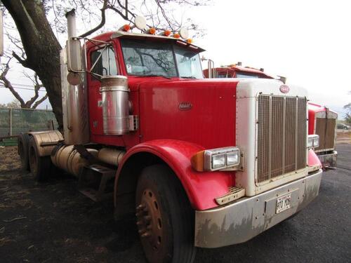 2003 PETERBILT 379 TRUCK TRACTOR, 273,337 KILOMETERS, VIN/SERIAL:1XPADB0X93D590793, LICENSE:970MDB, (NO TITLE) (HC&S No. 531) PLEASE NOTE THIS VEHICLE HAS NO TITLE AND WILL BE SOLD AS NOT TITLE AND NO BILL OF SALE, YOU WILL ONLY RECEIVE AN INVOICE