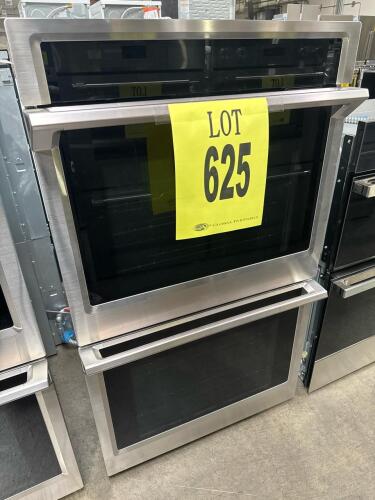 Samsung NV51K6650DS/AA 30" Double Wall Oven featuring 10.2 cu. ft. total capacity, dual convection, steam cook functionality, Wi-Fi connectivity, Wi-Fi enabled temperature probe, guiding light controls, fingerprint resistant finish, hybrid and self-cleani