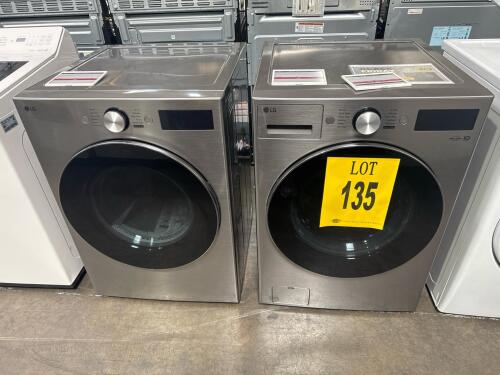 LG WASHER AND DRYER, WM5800HVA S/N-508VWDN1M650 / DLGX5801V S/N-508KWAT0G368