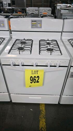 Conservator, model VRGW3150RW0. This freestanding gas range features four burners, a 5.0 cu ft oven capacity, SERTIAL: VEE0894209