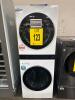 LG WKGX201HWA 27in FRONT LOAD WASHTOWER WHITE S/N-110KWXD7R858 RETAIL $2859