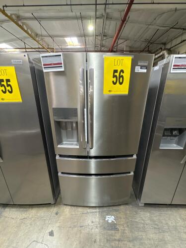 FRIGIDAIRE GALLERY GRMC2273CF 36in COUNTER DEPTH 4-DOOR FRENCH DOOR REFRIGERATOR SS, S/N-1K33971084