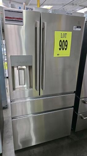 Electrolux ERMC2295AS04 36" Counter-Depth French Door Refrigerator featuring a 21.4 cu. ft. total capacity, TempAdapt&trade; Drawer, TasteLock&trade; Crispers with auto-humidity control, LED interior lighting, adjustable glass shelves, external ice and water dispense