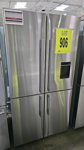 Fisher &amp; Paykel RF203QDUVX1 French Door Refrigerator, 19.0 cu ft (538L) capacity, 70" x 35.5" x 27.5" (HxWxD), 115V/60Hz, 3A, stainless steel finish, R600a refrigerant, adjustable shelves, LED lighting, humidity-controlled drawers, UL Listed, CSA, Ene